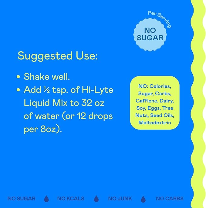 Hi-Lyte Sugar Free Electrolytes for Rapid Hydration, Fasting and Immune Support (3 Bottles, 144 Servings) | NO Calories | 20%+ More Potassium, Magnesium & Zinc-FlexoryFit