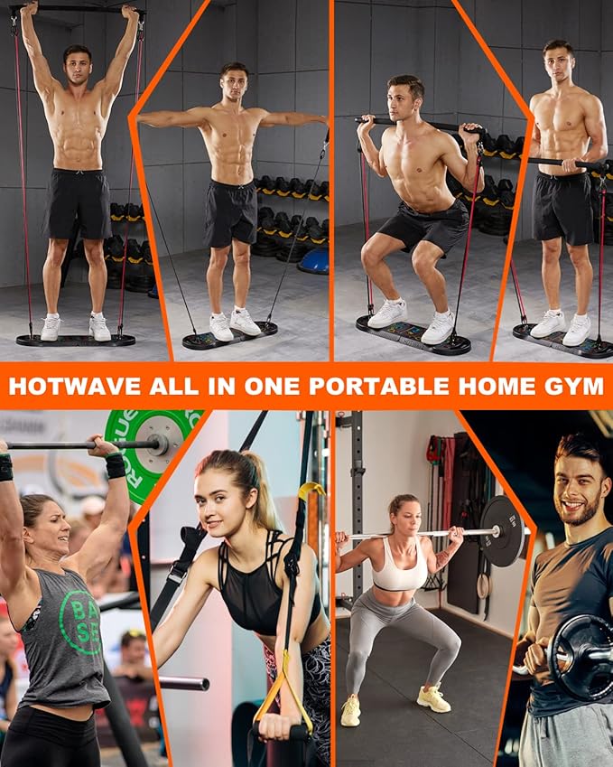 HOTWAVE Push Up Board Fitness, Portable Foldable 20 in 1 Push Up Bar at Home Gym, Pushup Handles for Floor. Professional Strength Training Equipment For Man and Women,Patent Pending-FlexoryFit
