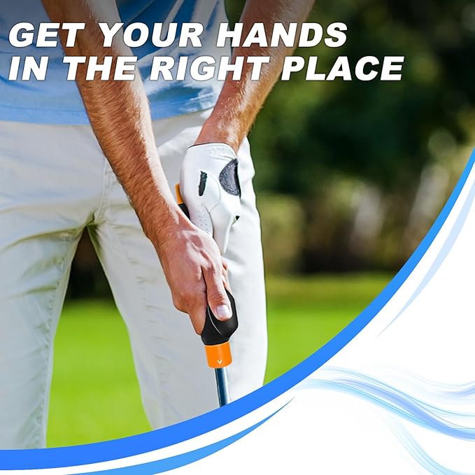 Golf Grip Trainer, Golf Club Grip, Golf Grip Training Aid, Helps Improve and Train Correct Hand Position (Right Hand )-FlexoryFit