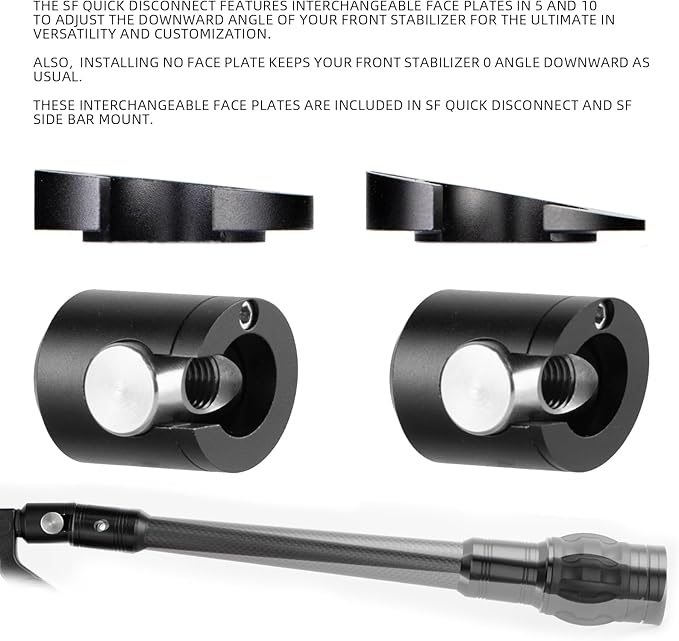 Single Side Adjustable Bow stabilizer, Shooting stabilizer, v bar Attachment for Compound Bow Stand