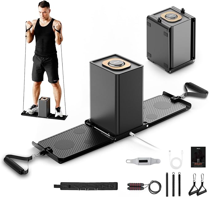 SR3 Smart Home Gym,Portable & Foldable Strength Training Cube Machine for Full Body Workouts,All-in-One Resistance Training Fitness Equipment for Home Use