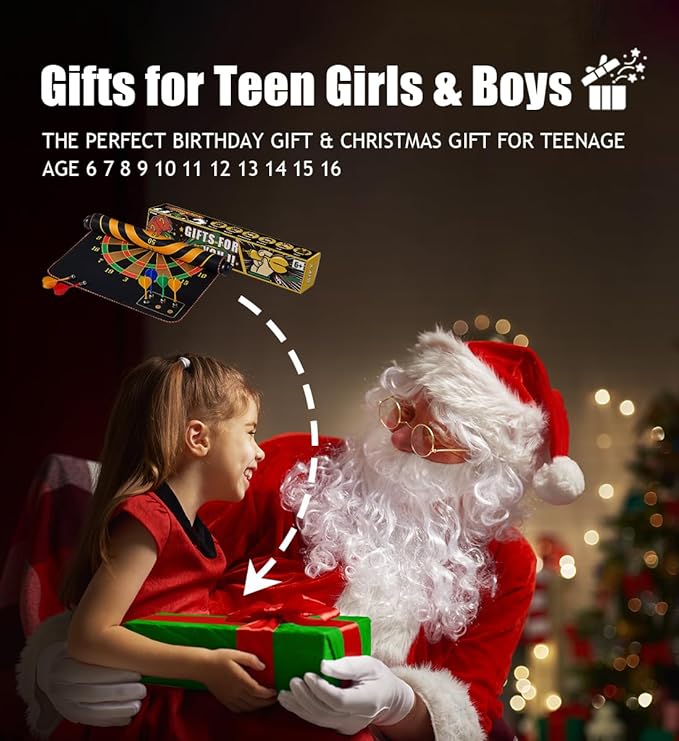 Magnetic Dart Board for Kids, Gifts Ideas for Teenage Boys Girls, Dartboard Toys for Teen Age 6 7 8 9 10 11 12 13 14 15 16 Years