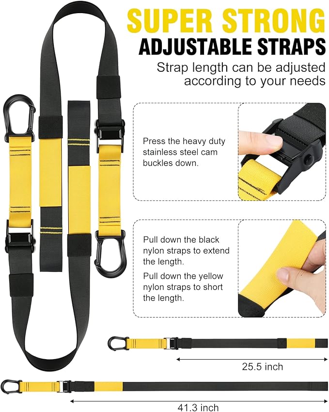 Home Resistance Training Kit, Resistance Trainer Fitness Straps for Full Body Workout, Bodyweight Resistance Bands with Handles, Door Anchor, Heavy Duty Exercise Bands for Home Gym Workout Equipment-FlexoryFit