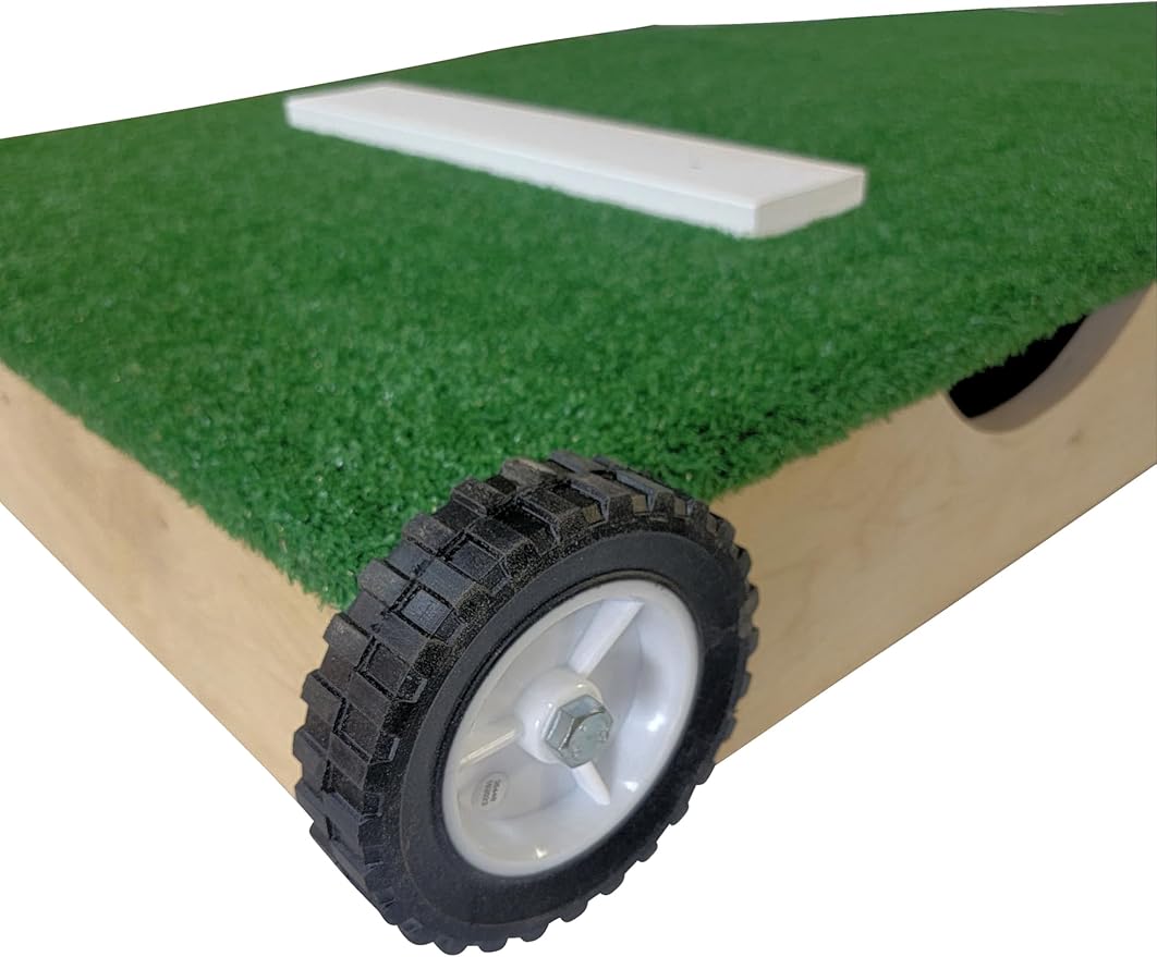 Titan Professional Mounds 6 Inch Ultra Portable Youth Baseball Pitching Mound with Wheels Ages 12 & Under-FlexoryFit