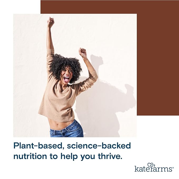 KATE FARMS Organic Nutrition Shake, Chocolate, 16g protein, 27 Vitamins and Minerals, Protein Meal Replacement Drink, Plant Based, 11 oz (6 Pack)-FlexoryFit