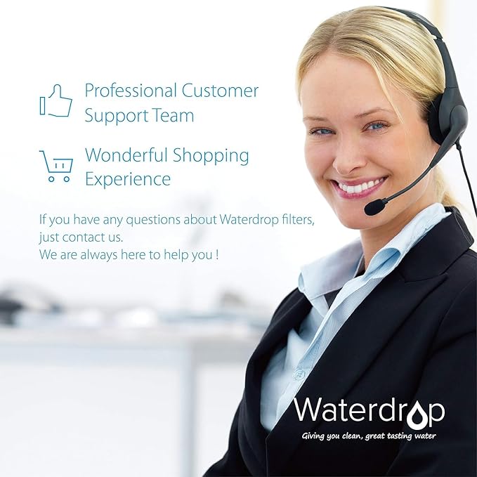 Waterdrop WHR-140 Shower Filter Replacement for Culligan® WHR-140, WSH-C125, ISH-100, HSH-C135, Shower Head Water Filter, with Advanced KDF Filtration Material, Pack of 2