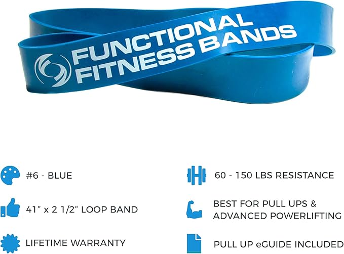 Functional Fitness Pull Up Assist Resistance Bands | Heavy Duty Exercise Bands for Powerlifting, Mobility, and Stretching | Travel Friendly Resistance Bands for Workout-FlexoryFit