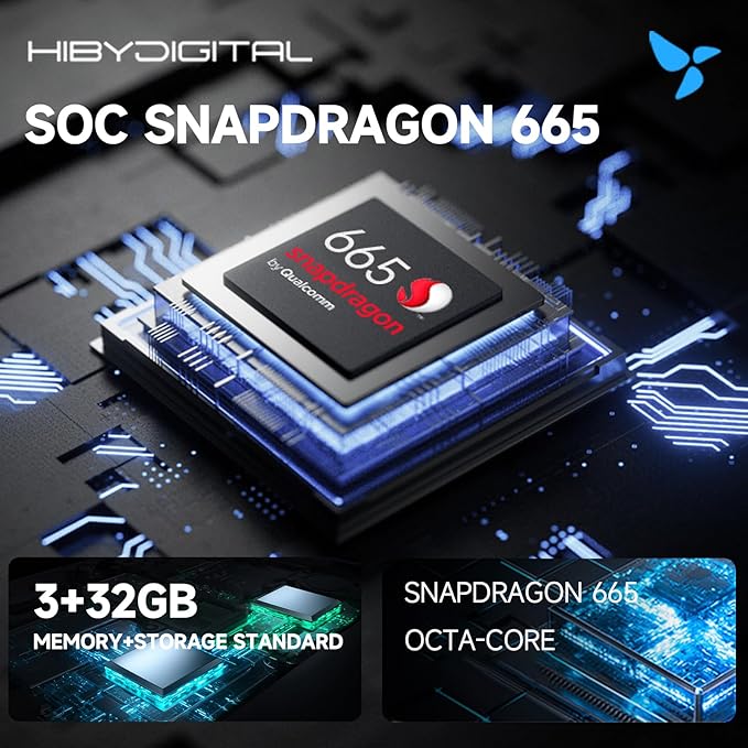 HiBy Digital M300 Android MP3 Player with Bluetooth and WiFi Streaming Player Android 13 Snapdragon 665 HiFi Audio (PCM/DSD) FM Radio Speaker Touchscreen 32GB + 2TB Expandable Storage