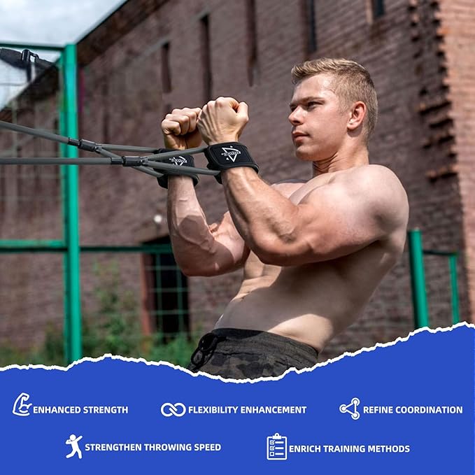 Baseball Resistance Bands - Arm Strengthening Trainer for Pitchers & Players, Softball Pitching Equipment & Sports Accessories-FlexoryFit