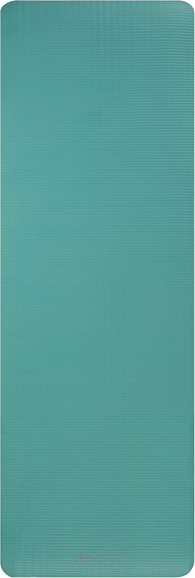 Gaiam Essentials Thick Yoga Mat Fitness & Exercise Mat with Easy-Cinch Yoga Mat Carrier Strap, 72"L x 24"W x 2/5 Inch Thick-FlexoryFit