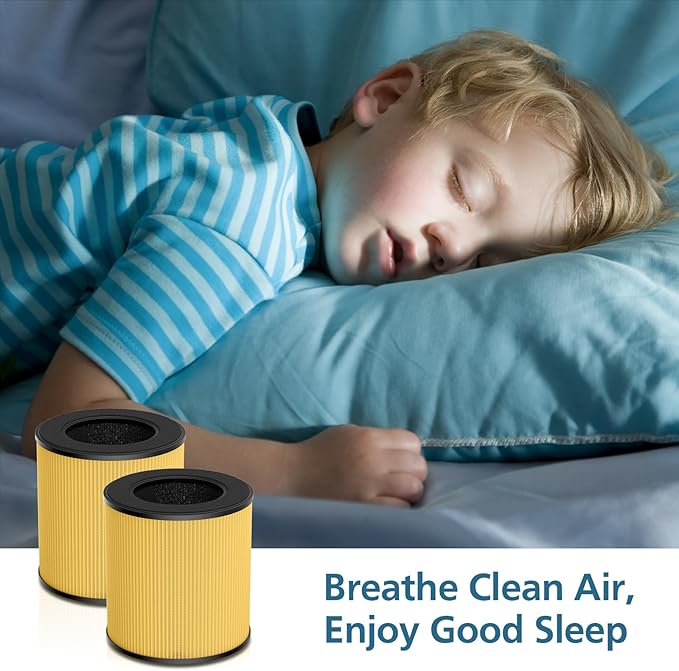 B-D02L/M05 Replacement Filter, Compatible with MOOKA B-D02L & M05 Air Purifier, for VEWIOR B-D02U, for KOIOS B-D02L, H13 True HEPA Filter, 2 Pack Pet Care Filter