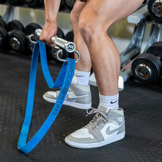 Serious Steel Fitness 37" Resistance Training Bands (Portable Exercise Band System Training Bands- Great for Individuals Looking for Tension Throughout The Exercise)-FlexoryFit