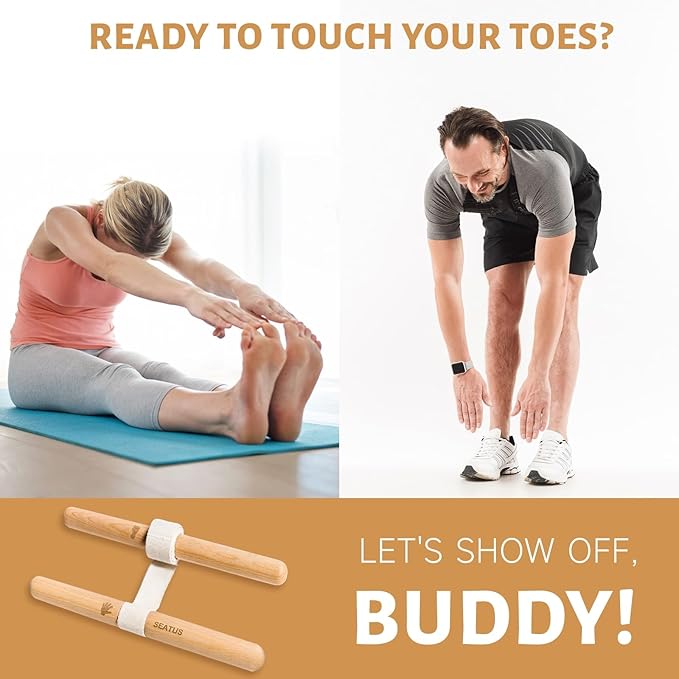 Innovative Muscle Stretching Device, Adjustable Length Hamstring Stretcher Redefines Flexibility, Pain Relief and Wellbeing for Your Entire Body Easily Perform Yoga and Stretching at Home!-FlexoryFit