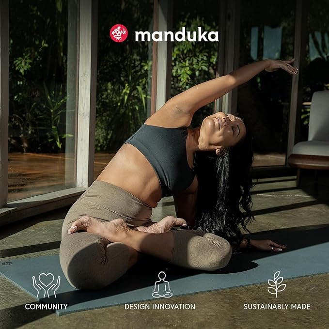 Manduka PRO Yoga Mat - 6mm | Lifetime Durability | Hygienic Construction | Premium Studio Quality | Teacher Approved-FlexoryFit