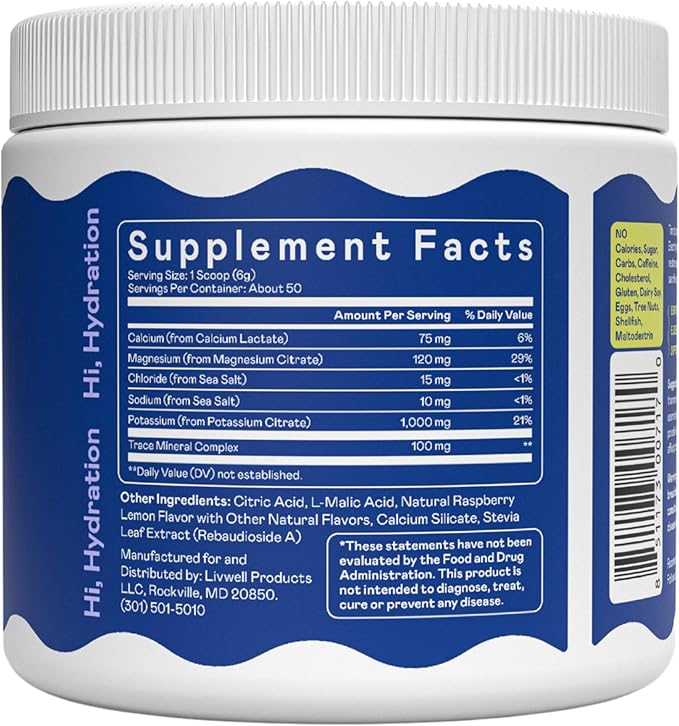 Hi-Lyte Keto K1000 Electrolyte Powder | Raspberry Lemon | Hydration Supplement Drink Mix | Boost Energy & Beat Leg Cramps | No Sugar, No Maltodextrin | 50 Servings-FlexoryFit