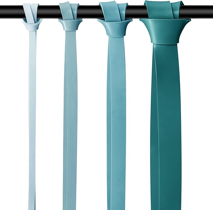 Retrospec Lift Resistance Pull Up Assistance Band Set for Working Out, Home Fitness, Toning, Stretching. Physical Therapy, Muscle Training & Exercise - Lightweight & Portable for Men & Women-FlexoryFit