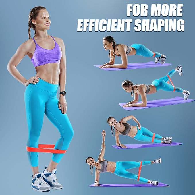 WHATAFIT Resistance Bands, Exercise Bands,Resistance Bands for Working Out, Work Out Bands with Handles for Men and Women Fitness, Strength Training Home Gym Equipment-FlexoryFit