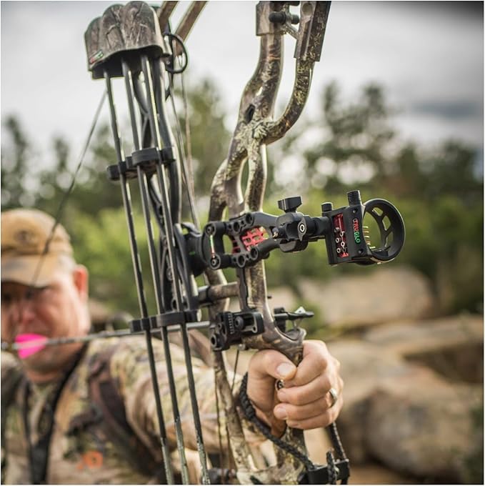 TRUGLO Carbon Hybrid Ultra Lightweight Micro-Adjustable 5-Pin Hunting Bow Sight