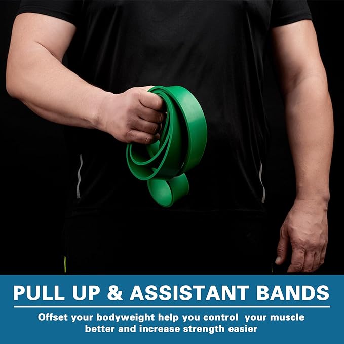 Pull Up Bands, Resistance Bands, Pull Up Assistance Bands Set for Men & Women, Exercise Workout Bands for Working Out, Body Stretching, Physical Therapy, Muscle Training-FlexoryFit