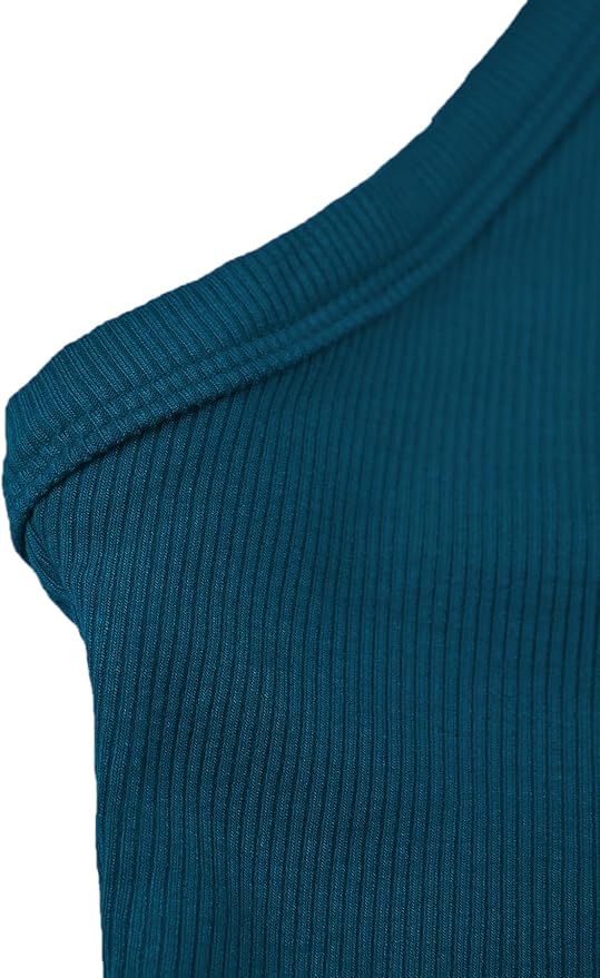 iGENJUN Workout Tops for Women Racerback Basic Tank Summer 2025 Camisole V Neck Slim Fit Ribbed Sleeveless-FlexoryFit