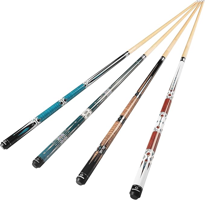 HomeSeason Pool Cue Stick 57" Billiard Cue Sticks Professional Low Deflection Pool Sticks-FlexoryFit