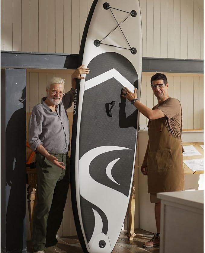 Inflatable Stand Up Paddle Board 10โx30โโ- Ultra-Light SUP with Backpack, Pump, Paddle, Coil Leash, 3 Fins, Repair Kit, Stable Design, Non-Slip EVA Deck for Adults & Youth