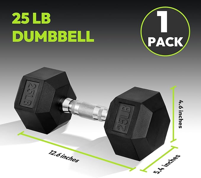 Hex Dumbbell Set, 45-400 lb Set Rubber Encased Exercise & Fitness Dumbbells, Weights Dumbbells Set, Hand Weight for Strength Training-FlexoryFit