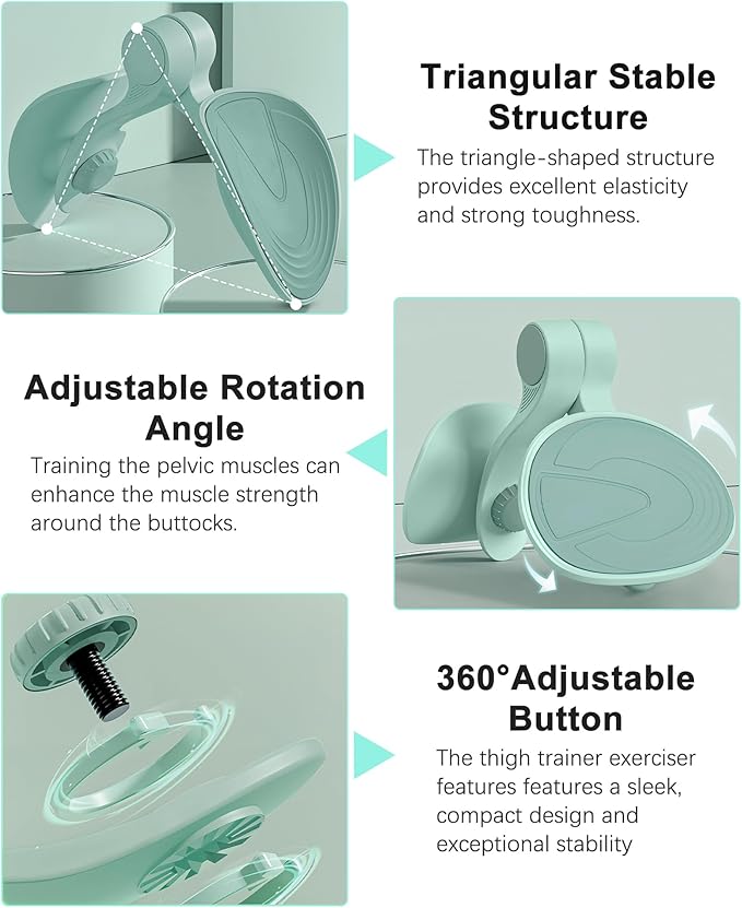 Hip Trainer Kegel Exerciser, Pelvic Floor Trainer, Kegel Trainer for Postpartum Rehabilitation, Trimmer Inner Thigh, Thigh Toner Workout-FlexoryFit