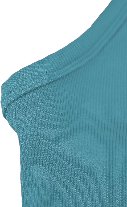 iGENJUN Workout Tops for Women Racerback Basic Tank Summer 2025 Camisole V Neck Slim Fit Ribbed Sleeveless-FlexoryFit