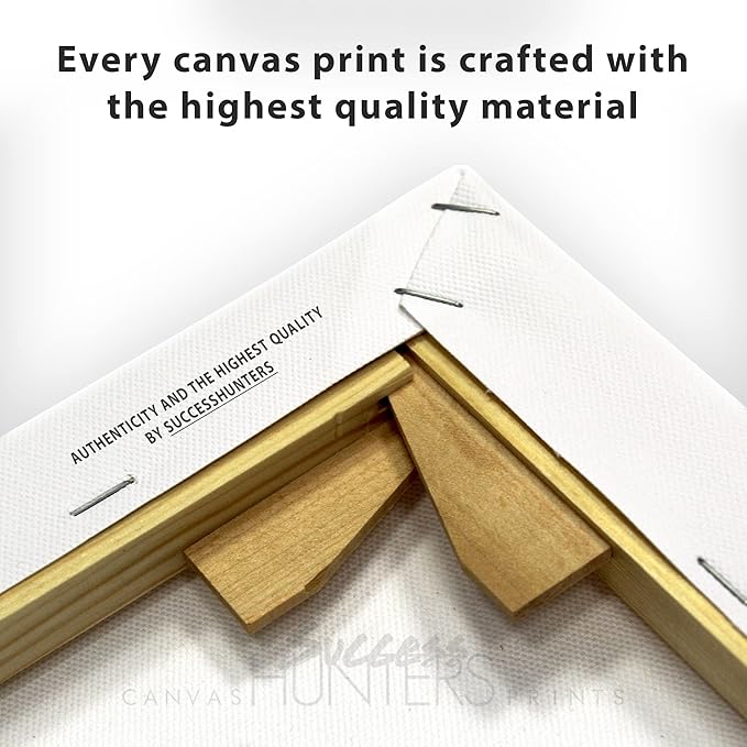 SuccessHunters Luxury Gold Watch Canvas Print Office Wall Decoration Home Decor Modern Art Prints Inspiration Motivation Inspire Entrepreneur Quote Inspirational Motivational House Decal (40" x 30")