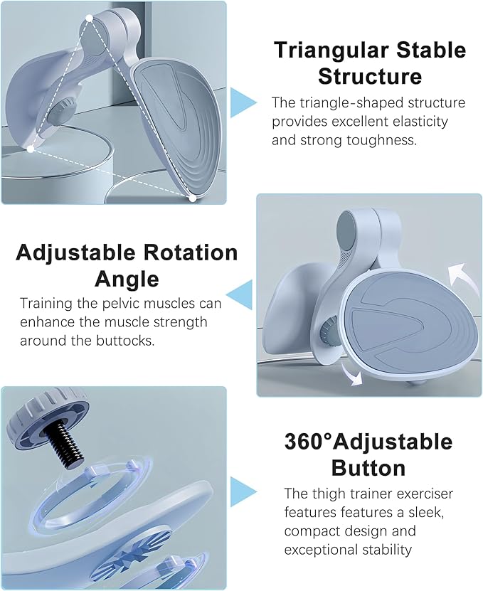 Hip Trainer Kegel Exerciser, Pelvic Floor Trainer, Kegel Trainer for Postpartum Rehabilitation, Trimmer Inner Thigh, Thigh Toner Workout-FlexoryFit