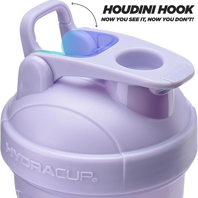 Hydra Cup ProFlow Shaker Bottles 6-Pack (28oz) | Protein Shaker Cups with Whisk Ball, Leak-Proof Lid, Hidden Carry Handle | BPA-Free Gym Mixer for Protein Powder, Mixing Supplements, Pastel Colors-FlexoryFit