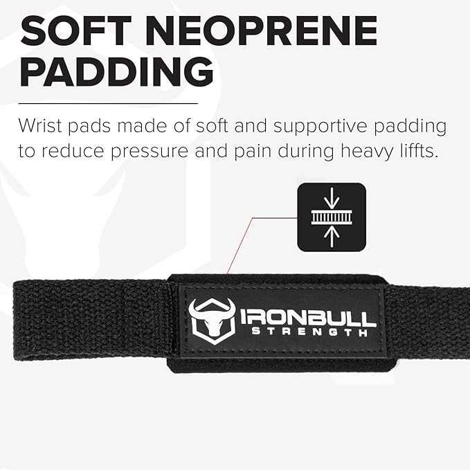 Lifting Wrist Straps for Weightlifting (1 Pair) – Padded Lifting Straps for Deadlifts, Powerlifting, Strength Training & Bodybuilding – Gym Straps for Men & Women-FlexoryFit