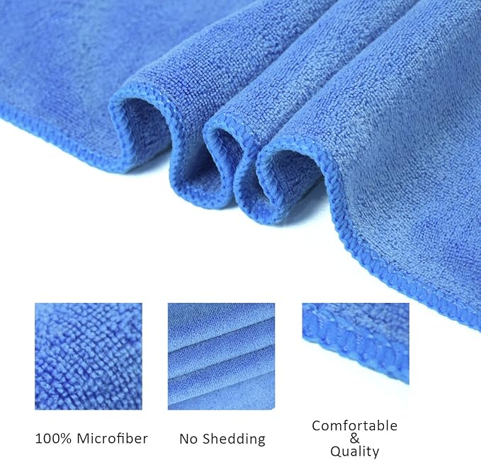 JML Microfiber Towels, Bath Towel Set (6 Pack, 27" x 55") - Extra Large, Soft, Absorbent, Fast Drying Bathroom Towel for Shower, Swimming, Fitness, Sport, Yoga, Peach/Grey/Blue-FlexoryFit