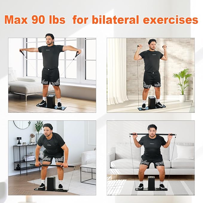 SR3 Smart Home Gym,Portable & Foldable Strength Training Cube Machine for Full Body Workouts,All-in-One Resistance Training Fitness Equipment for Home Use