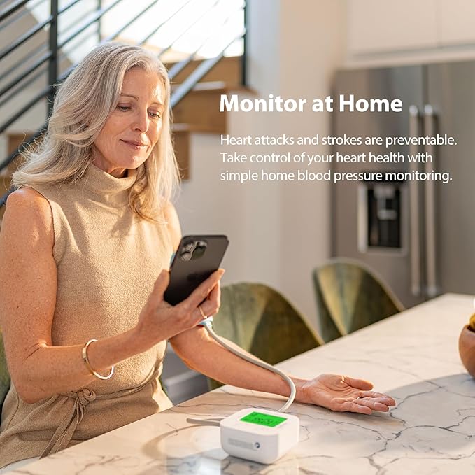 iHealth Track Smart Upper Arm Blood Pressure Monitor with Wide Range Cuff That fits Standard to Large Adult Arms, Bluetooth Compatible for iOS & Android Devices-FlexoryFit