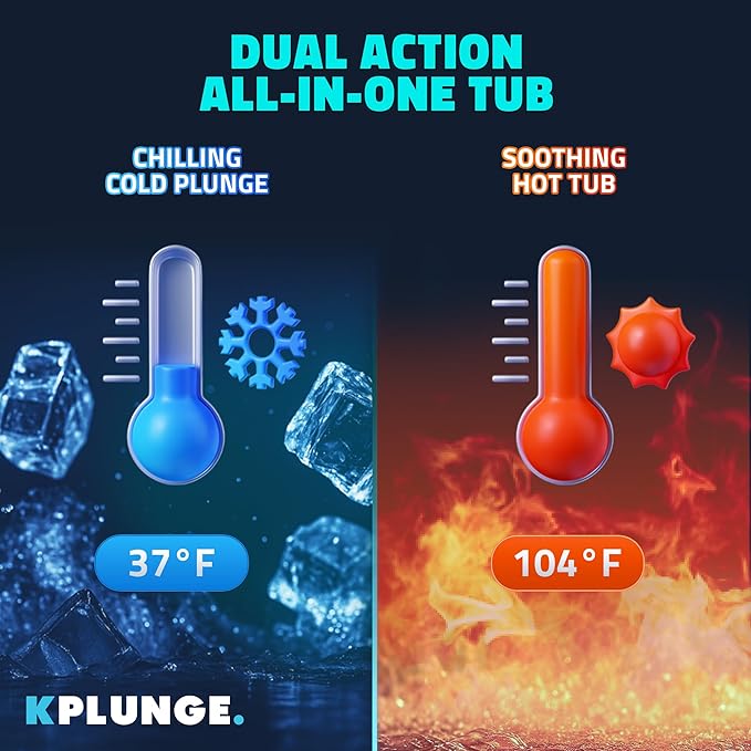 Borealis 69-in. All-in-One Cold Plunge and Hot Tub with Built-in Chiller | Acrylic Interior with 2 Jets, Bluetooth Speakers, Lights, WiFi App Control Chiller for Indoor/Outdoor Use β White