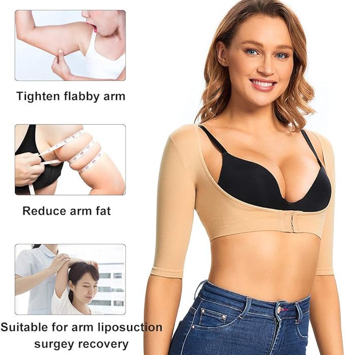 JOYSHAPER Upper Arm Shapers for Women Compression Sleeves Shapewear Crop Top Slimming Arm Slimmer Vest-FlexoryFit