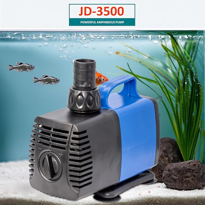 920 GPH Submersible Pump(3500L/H,35W) Ultra Quiet Adjustable Amphibious Internal External Water Pump for Pond,Aquarium,Fish Tank,Fountain,Hydroponics,Statuary,Sump Pump - 7 Pcs