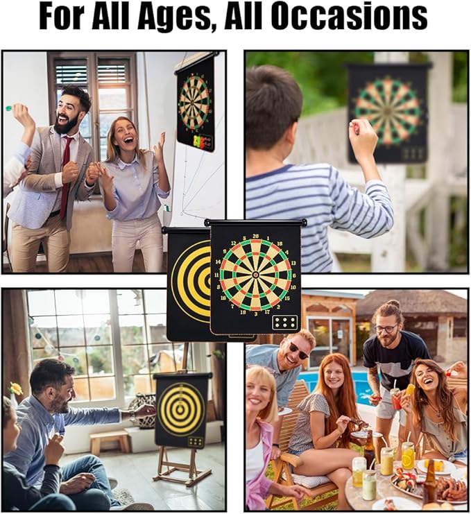 Magnetic Dart Board for Kids, Gifts Ideas for Teenage Boys Girls, Dartboard Toys for Teen Age 6 7 8 9 10 11 12 13 14 15 16 Years