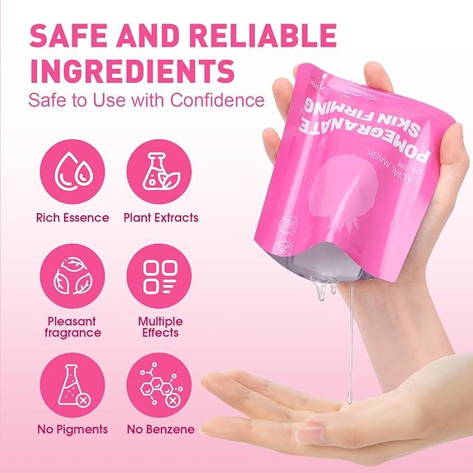12 Pack Collagen Hydrating Face Masks Skincare, Sheet Face Mask for All Skin Types, Facial Masks Set for Women Skin Care, Face Mask Bulk Spa Gifts for Women-FlexoryFit