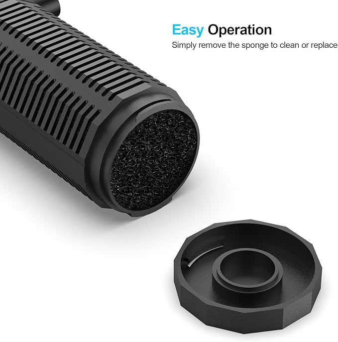 Aquarium Internal Filter for 30~100 Gallons - Ultra-Quiet Fish Tank Filters 400GPH Submersible Power Pump Filter with Biochemical Filtration Air Supply Water Clean