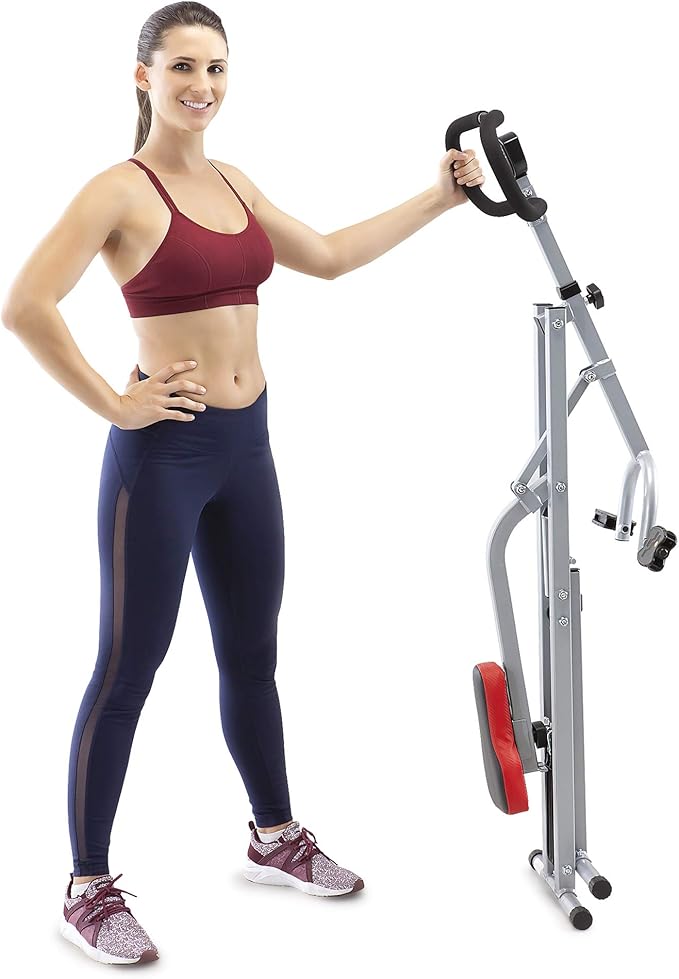 Marcy Squat Rider Machine for Glutes and Quads Workout XJ-6334, Silver & Black-FlexoryFit