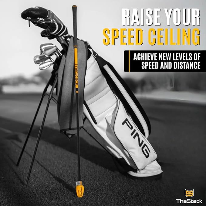 TheStack™ | Golf Swing Speed Trainer | Weighted Golf Training Aid | Golf Swing Trainer Golf Swing Training Aid | Golf Trainer Practice for Men and Women