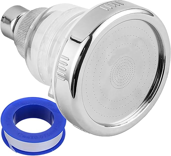 Original StoneStream Filtered Wall Showerhead for Hard Water with Soft Water Filter, High Pressure Multi-Functional Water Saving Showerhead with 3 Spray Settings
