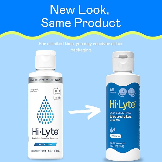 Hi-Lyte Sugar Free Electrolytes for Rapid Hydration, Fasting and Immune Support (3 Bottles, 144 Servings) | NO Calories | 20%+ More Potassium, Magnesium & Zinc-FlexoryFit