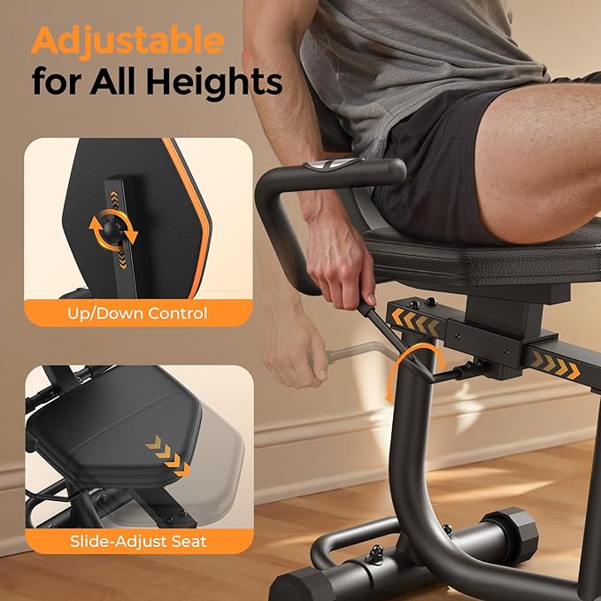 YOSUDA Recumbent Exercise Bike for Home,Magnetic Staionary Bike for Seniors/Adults with Adjustable Seat, 350LB Capacity, 16-level Resistance, LCD Monitor & Pulse Sensors