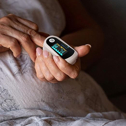 Innovo FSA/HSA Eligible iP900BP-B Fingertip Pulse Oximeter, Blood Oxygen Monitor with Free App, Plethysmograph, and Perfusion Index (with Bluetooth)-FlexoryFit