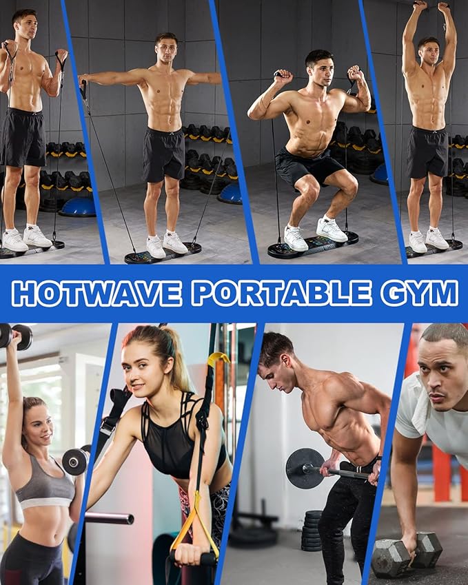 HOTWAVE Push Up Board Fitness, Portable Foldable 20 in 1 Push Up Bar at Home Gym, Pushup Handles for Floor. Professional Strength Training Equipment For Man and Women,Patent Pending-FlexoryFit