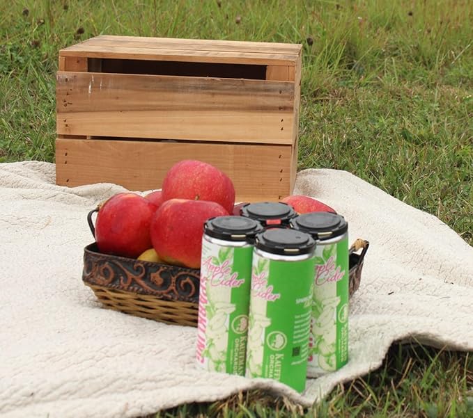 Kauffman Orchards Sparkling Apple Cider, 12 oz. Can (Pack of 24)-FlexoryFit